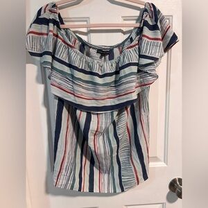 Lane Bryant Multicolor Striped Blouse